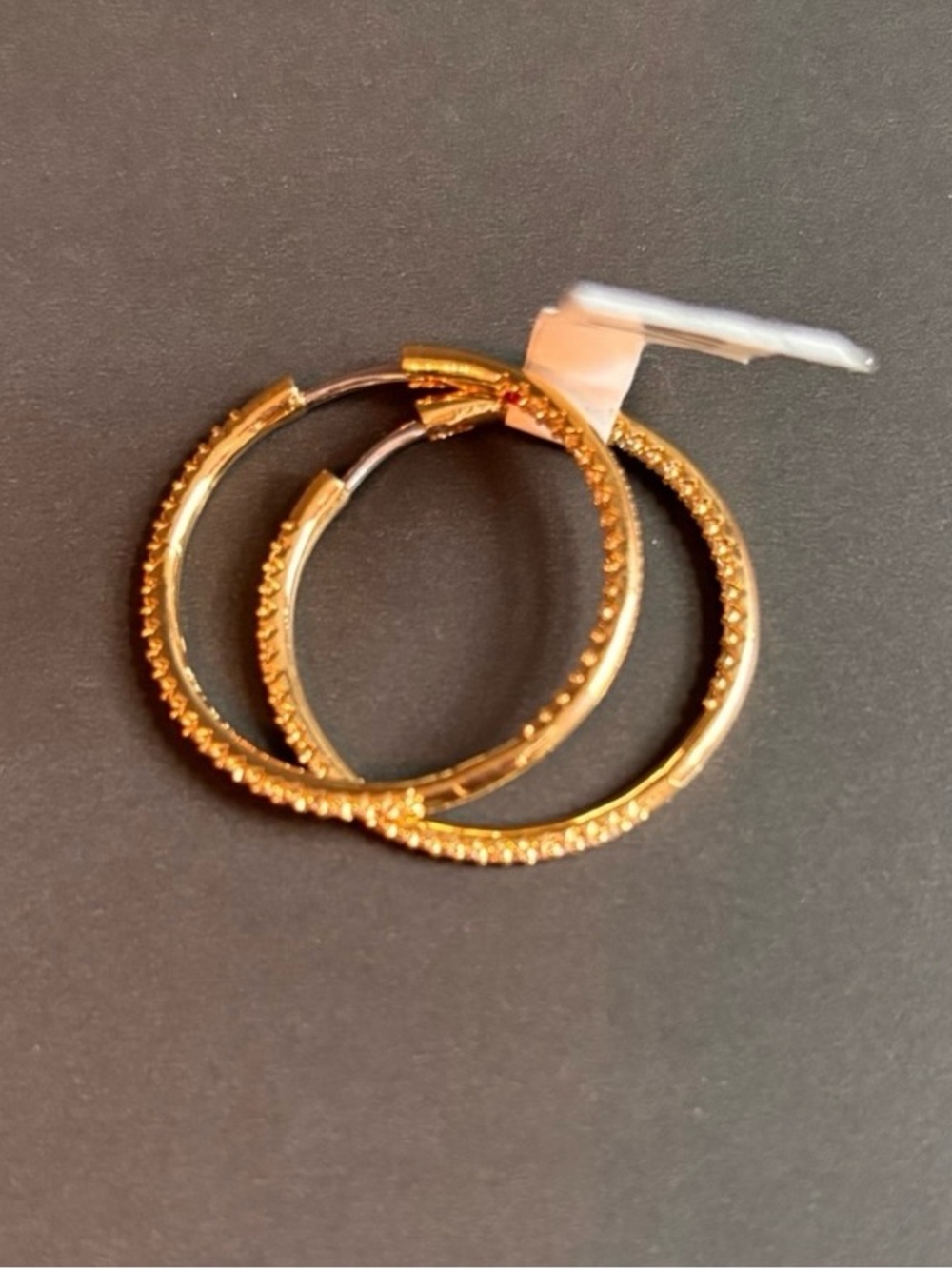 ROBERTO COIN, 30MM Inside Out Pave Hoop Earrings in 14k Yellow Gold, NWT